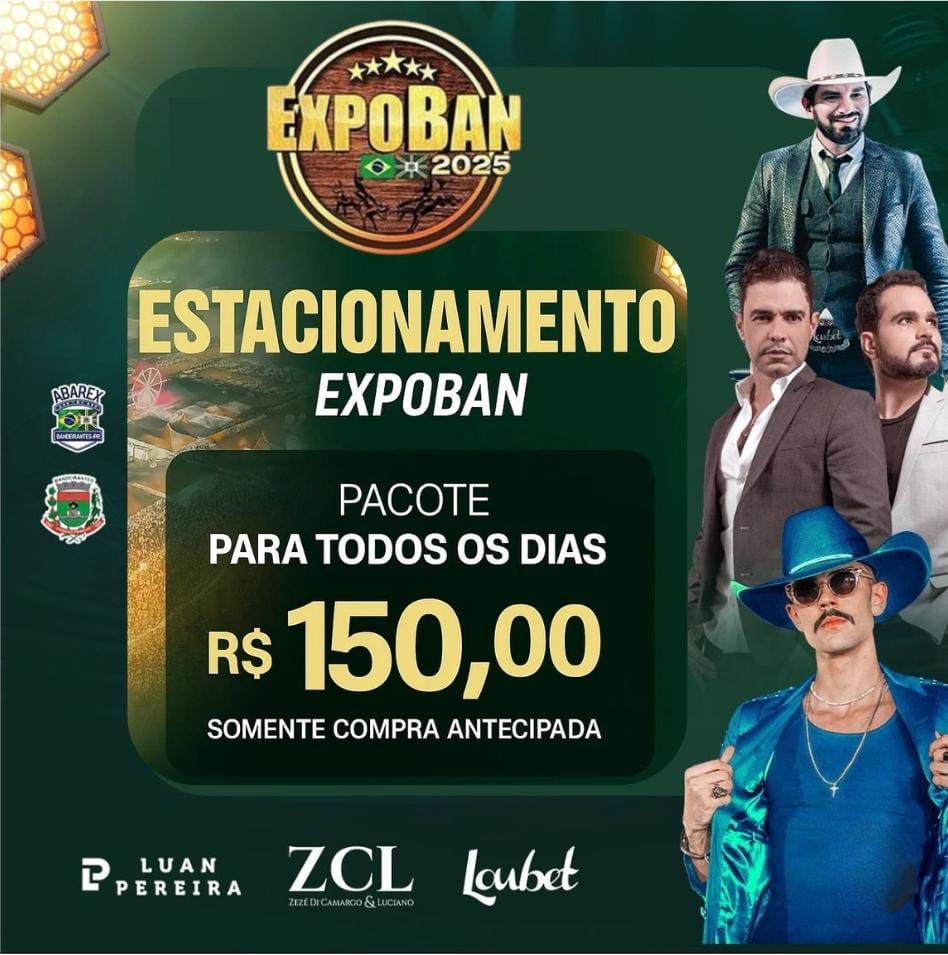 PACOTE ESTACIONAMENTO - EXPOBAN 2025